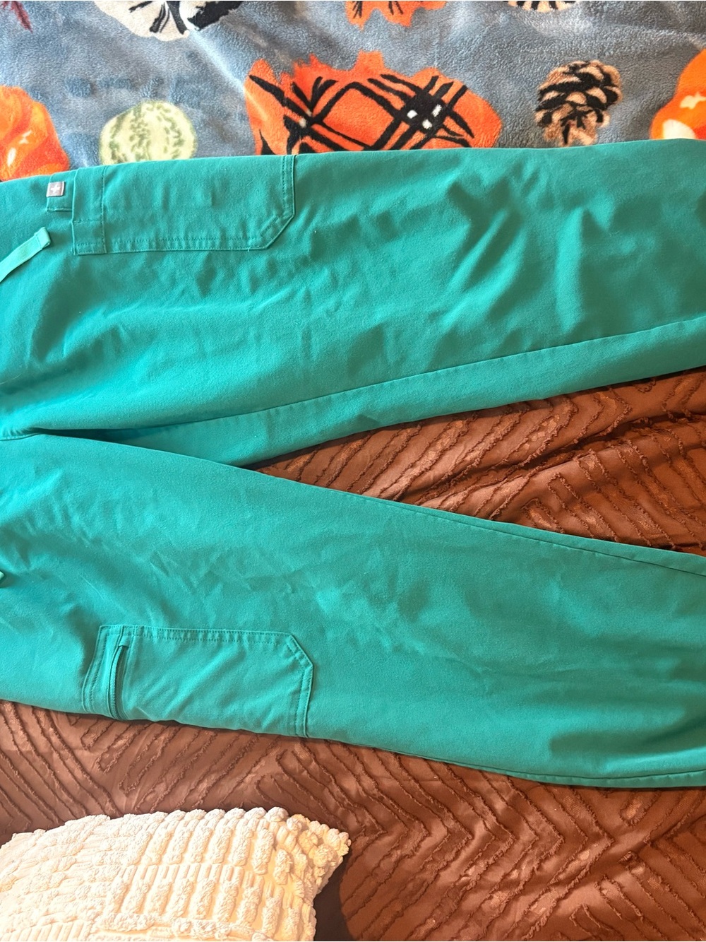 Figs Men's Teal Cargo Pants